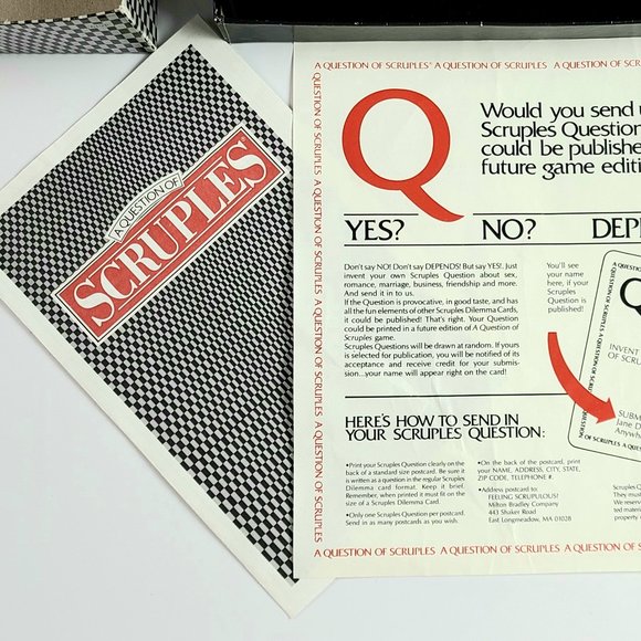 1986 - Question of Scruples Card Game- Milton Bradley - Picture 6 of 8
